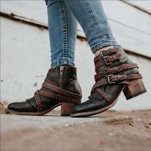 FREEBIRD Caleb Stud Ankle Bootie